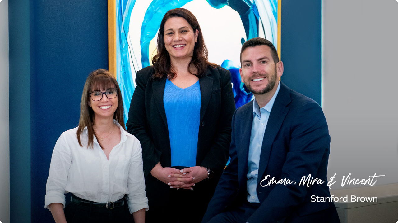 Emma, Mira and Vincent - Stanford Brown