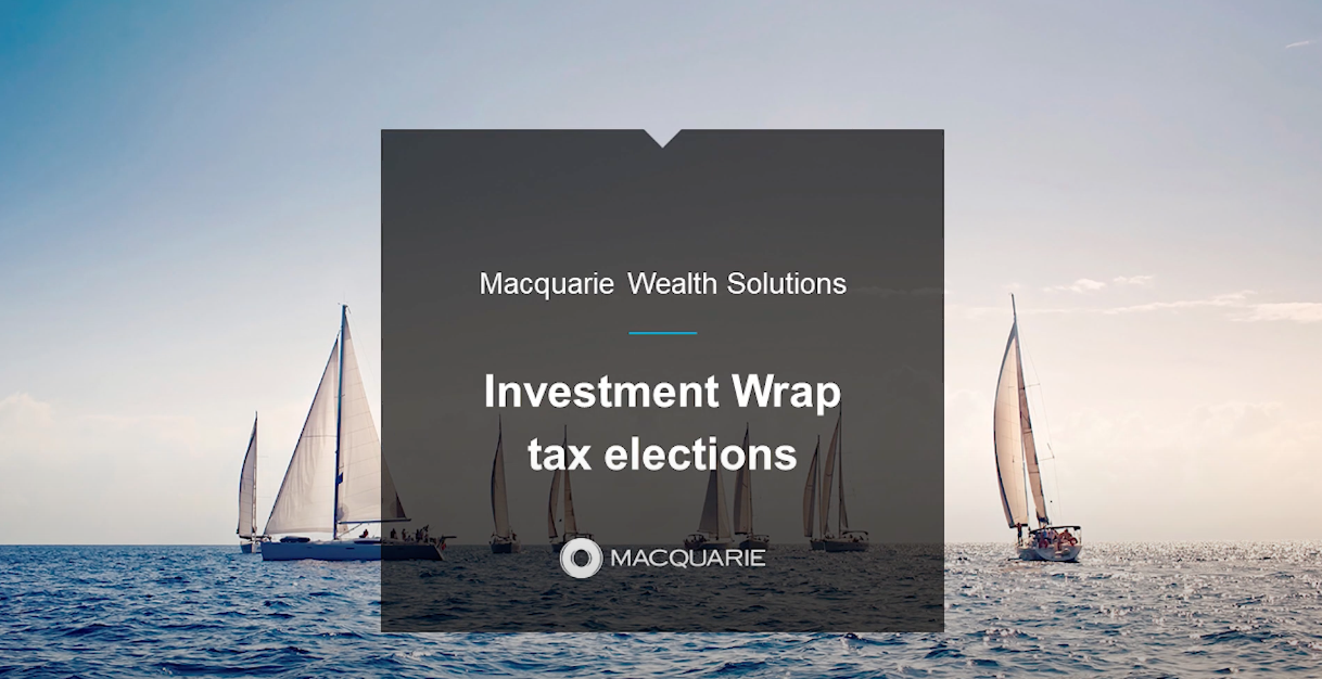 Investment Wrap tax relections video thumbnail