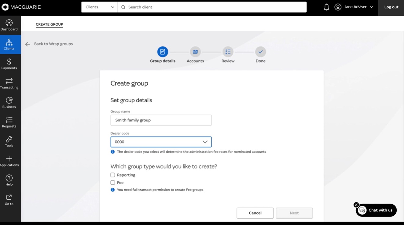 Wrap groups demo video