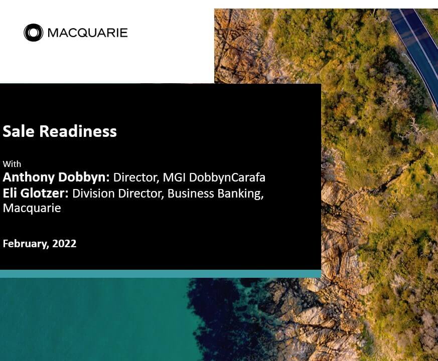 Sale readiness discussion with Anthony Dobbyn