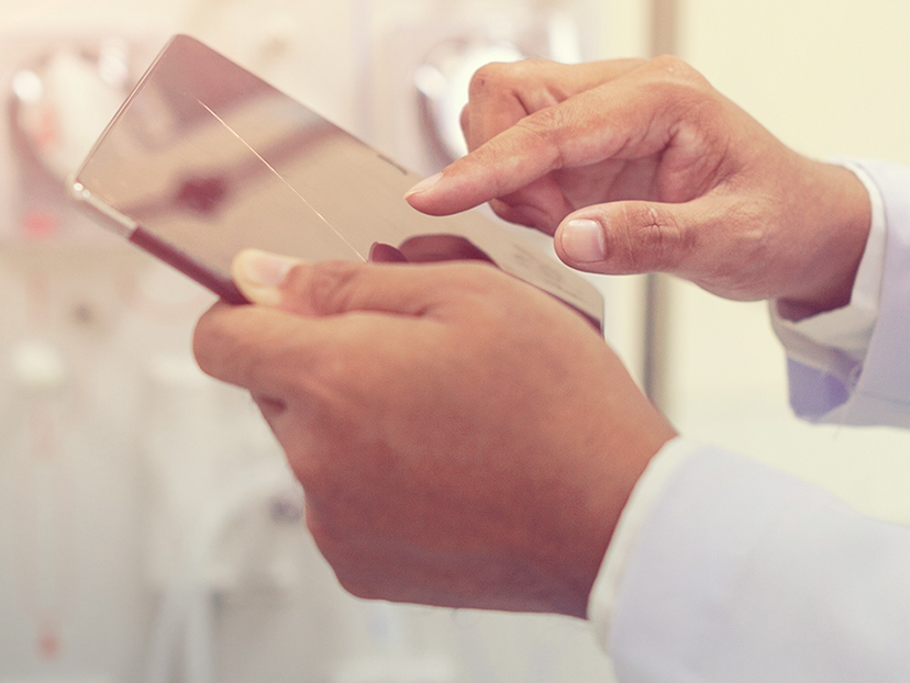 Healthcare hands using device