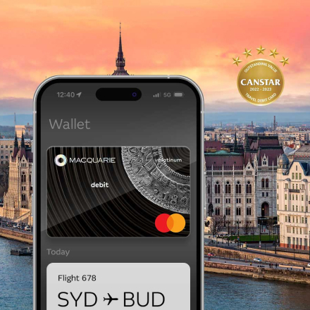 Macquarie debit card used for travelling