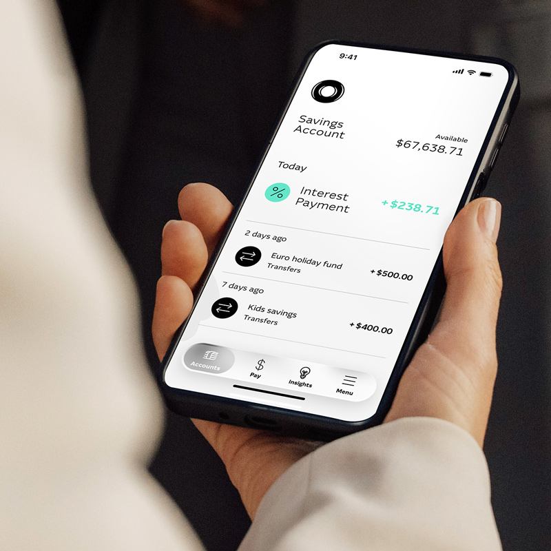 Macquarie digital banking interface