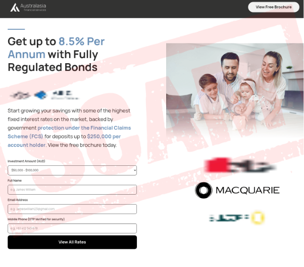 Australasia scam example