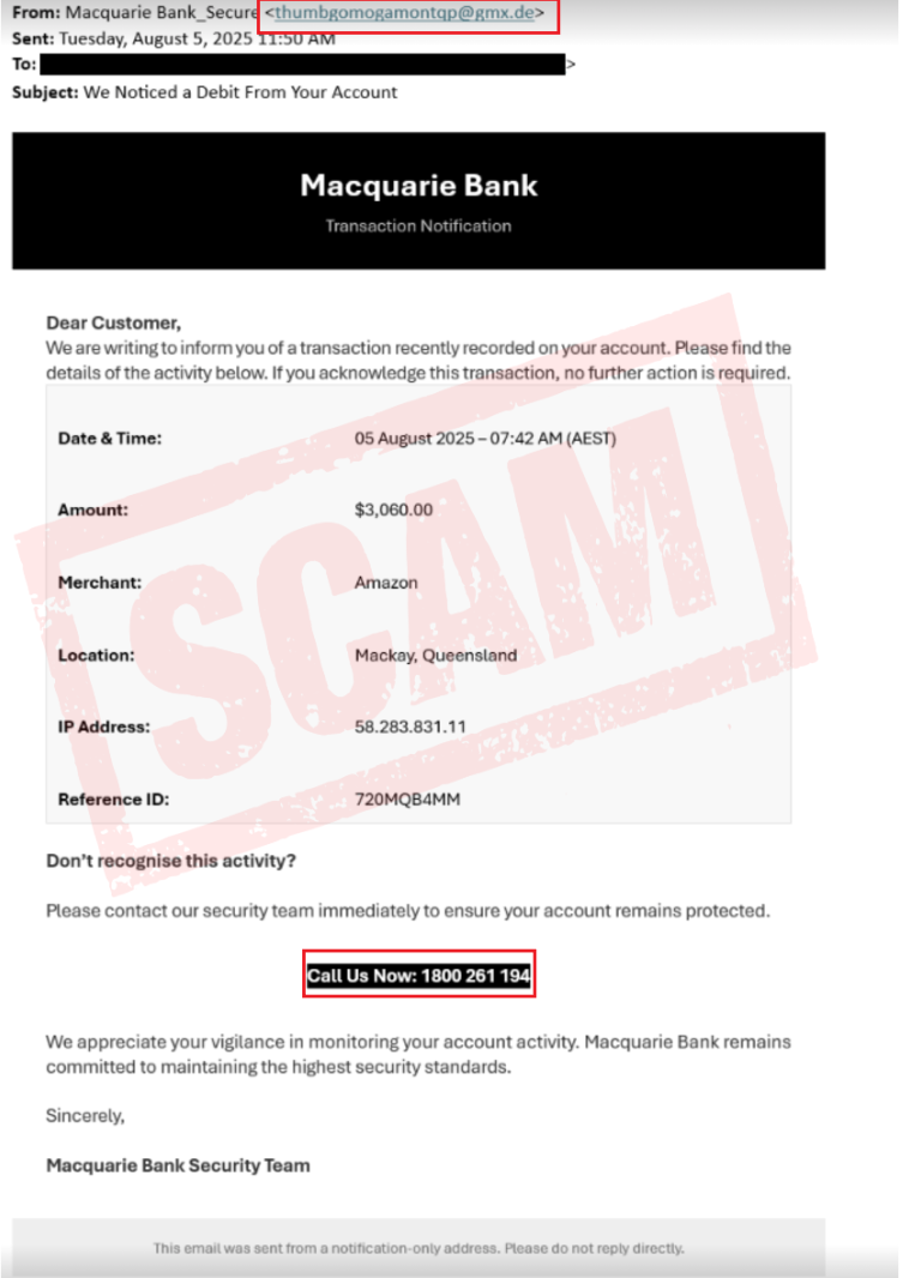 August scam email example 2